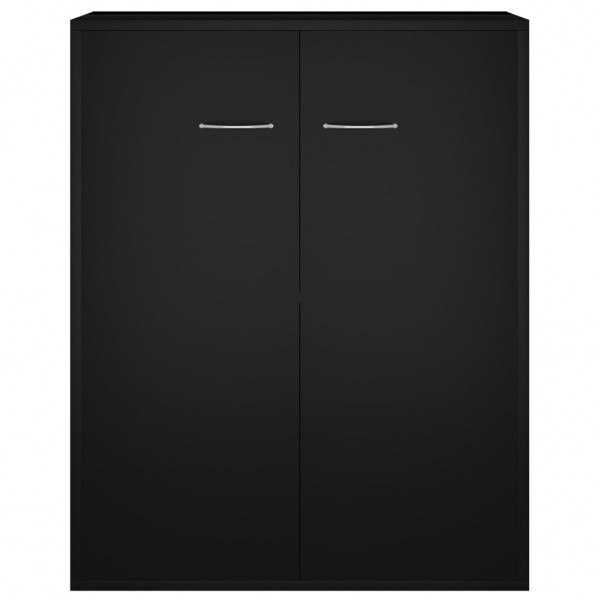 Aparador 60x30x75 cm contraplacado preto M 4