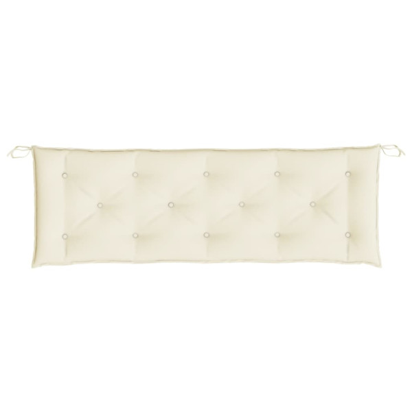 Cojín para banco de jardín tela Oxford crema 150x50x7 cm M 4