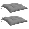 Almofadões de cadeira 2 pcs 40x40x7 cm tecido oxford cinza 3