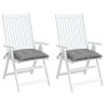 Almofadões de cadeira 2 pcs 40x40x7 cm tecido oxford cinza 4
