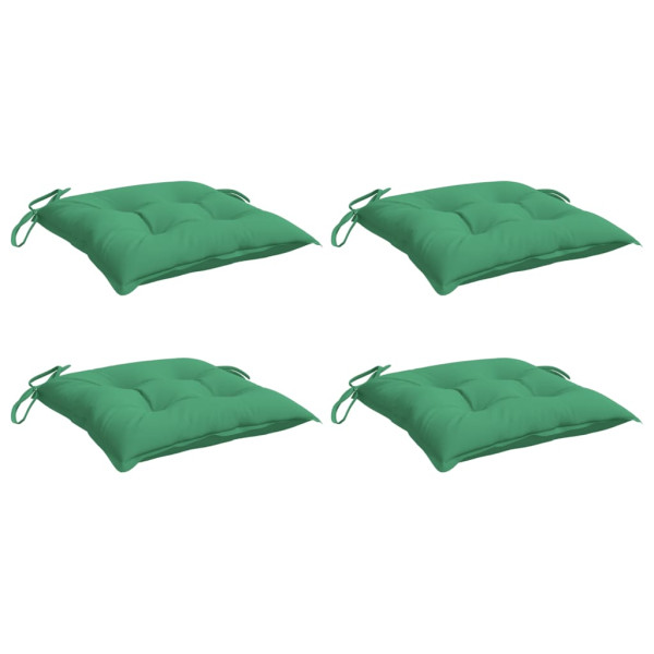 Almofadões de cadeira 4 pcs 40x40x7 cm tecido oxford verde M 3