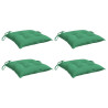 Cojines de silla de jardín 4 uds tela Oxford verde 40x40x7 cm 3