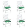 Almofadões de cadeira 4 pcs 40x40x7 cm tecido oxford verde 4