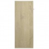 Aparador de madera contrachapada color roble Sonoma 60x30x75 cm 5