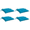 Almofadões de cadeira 4 pcs 40x40x7 cm tecido oxford azul-claro 3
