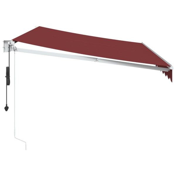 Toldo retrátil automático 350x250 cm bordô M 4