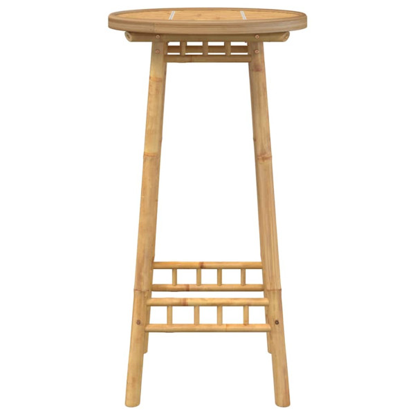 Mesa de bar para exterior redondo Ø55x100 cm bambu M 5