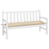 Cojín de banco de jardín tela Oxford beige 150x50x7 cm 3