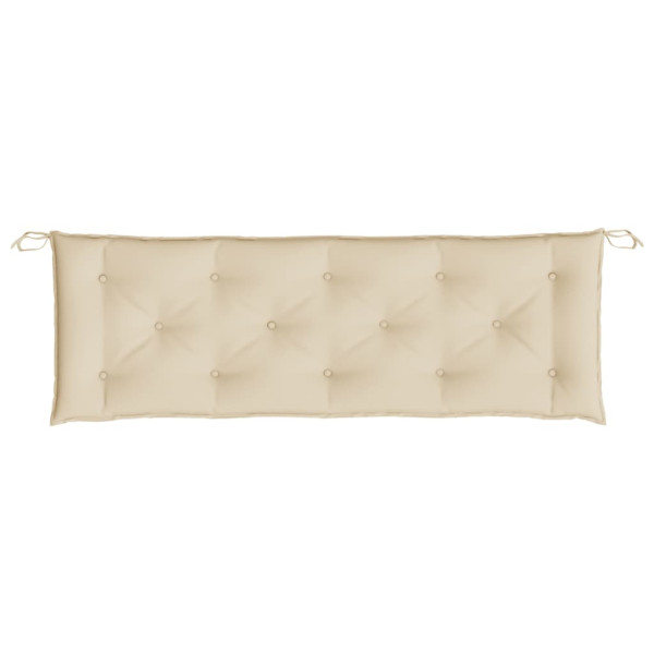 Cojín de banco de jardín tela Oxford beige 150x50x7 cm M 4