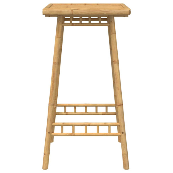 Mesa de bar para exterior quadrado 55x55x100 cm bambu M 5