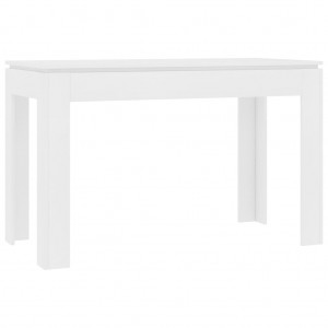 Mesa de jantar 120x60x76 cm contraplacado branco H