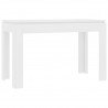 Mesa de jantar 120x60x76 cm contraplacado branco 2
