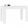 Mesa de jantar 120x60x76 cm contraplacado branco 3