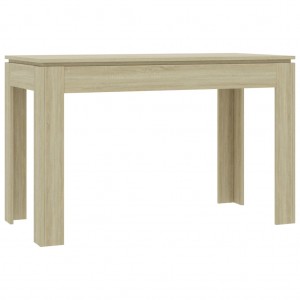 Mesa de comedor madera contrachapada roble Sonoma 120x60x76cm H