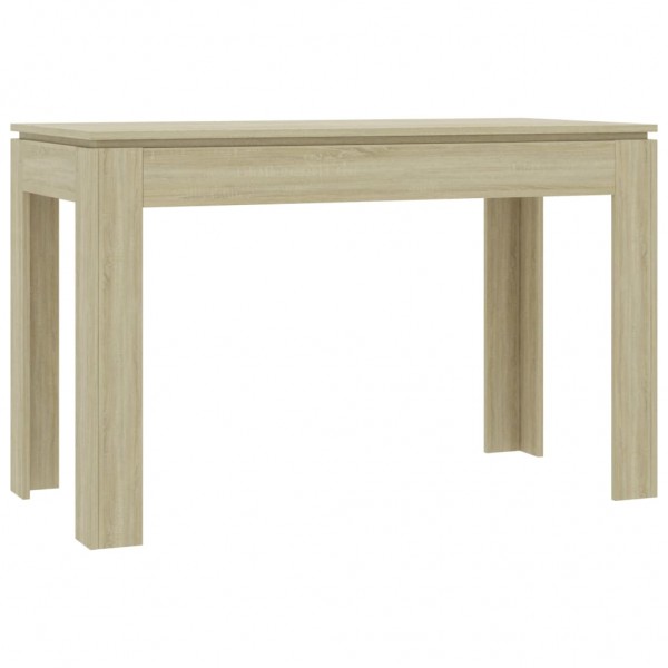 Mesa de comedor madera contrachapada roble Sonoma 120x60x76cm M 2