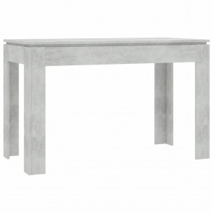 Mesa de jantar 120x60x76 cm contraplacado cinzento cimento H