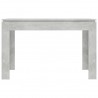 Mesa de comedor de aglomerado gris hormigón 120x60x76 cm 4