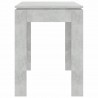 Mesa de jantar 120x60x76 cm contraplacado cinzento cimento 5
