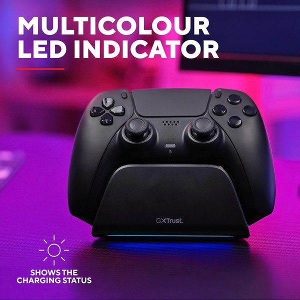 Estación de Recarga Rápida Trust Gaming GXT 255 para PS5 negro M 6