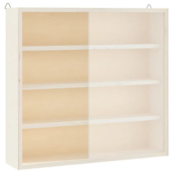 Vitrina de madera para coleccionistas con puertas 40x8.5x37 cm M 4