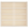 Vitrina de madera para coleccionistas con puertas 40x8.5x37 cm 5