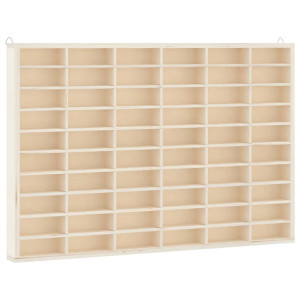 Vitrina de madera para coleccionistas con 60 compartimentos H
