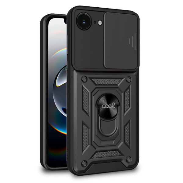Carcasa COOL para iPhone 16e Hard Ring Negro D