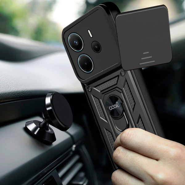 Habitação COOL para Xiaomi Nota do Redmi 14 Anel duro preto M 3