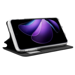 Funda COOL Flip Cover para Oppo Reno 13 F 5G / 13 FS 5G Liso Negro H