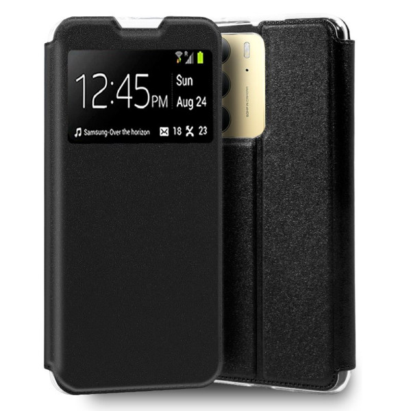 Funda COOL Flip Cover para Realme C75 Liso Negro D