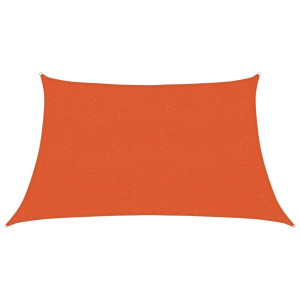 Toldo de vela trapecio HDPE naranja160 g/m² 3/4x2 m H
