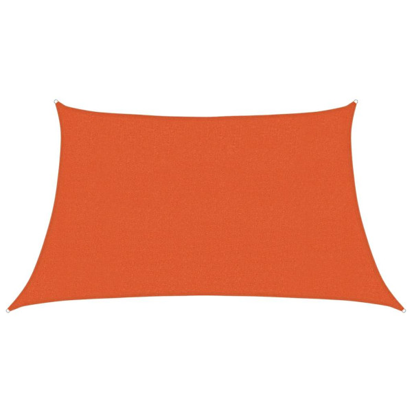 Para-sol estilo vela trapézio 160 g/m² 3/4x2 m PEAD laranja M 2
