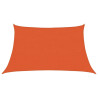 Toldo de vela trapecio HDPE naranja160 g/m² 3/4x2 m 2