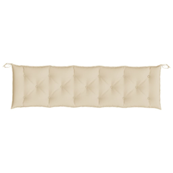 Cojín de banco de jardín tela Oxford beige 180x50x7 cm M 4