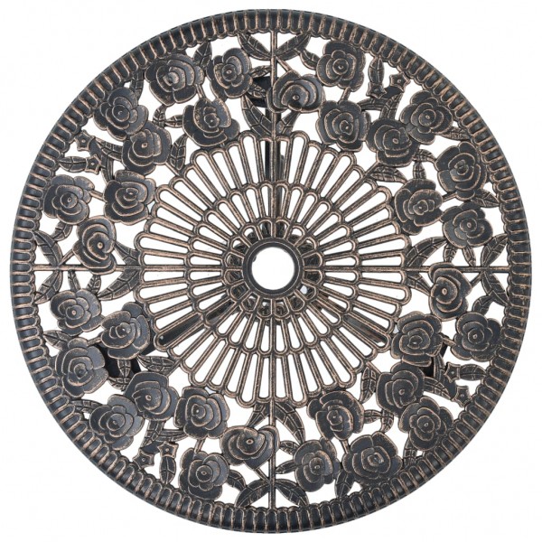 Mesa y sillas bistró de jardín 3 piezas aluminio fundido M 4