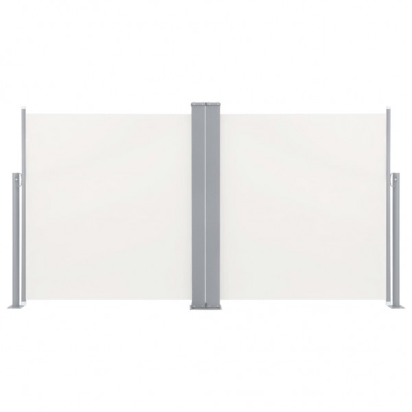 Toldo lateral retráctil color crema 120x600 cm M 4