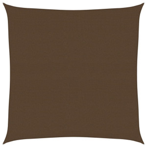 Para-sol estilo vela 160 g/m² 6x6 m PEAD castanho H