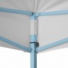 Tenda dobrável profissional para festas 280x410x315 cm aço branco 4