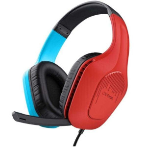 Auriculares gaming con micrófono trust gaming gxt 416s zirox/ jack 3.5/ azules y rojos H