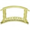 Puente para jardín con barandilla madera pino 170x74x105cm 1