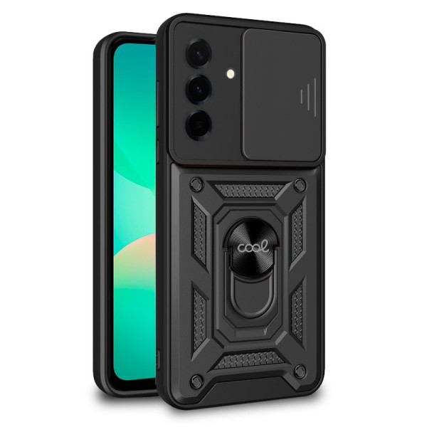 Carcasa COOL para Samsung A266 Galaxy A26 5G Hard Ring Negro D