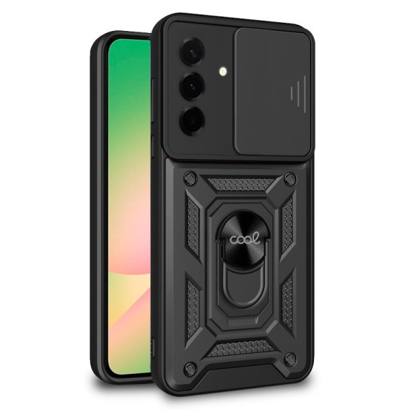 Carcasa COOL para Samsung A566 Galaxy A56 5G Hard Ring Negro D