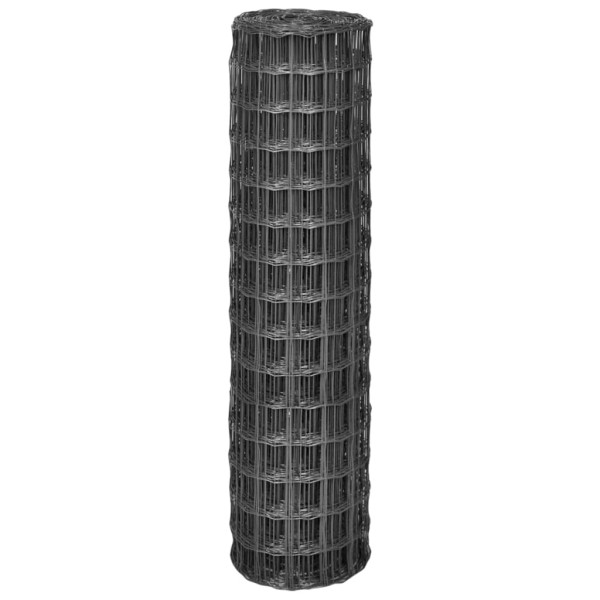 Euro Valla acero gris 10x1.5 m M 2