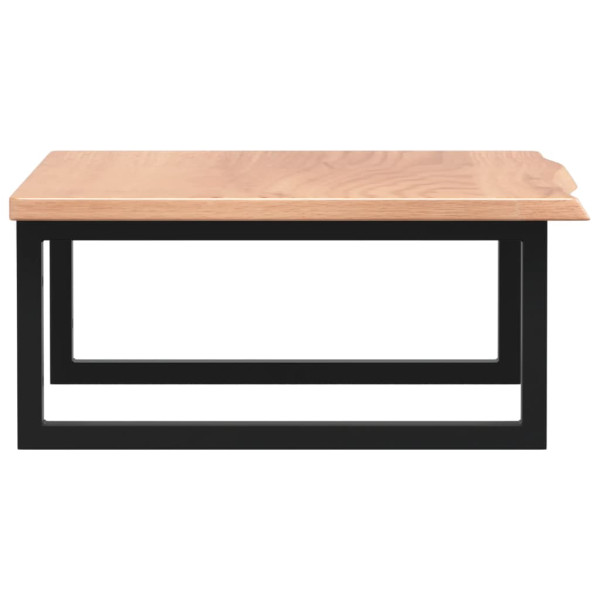 Prateleira de parede p/ lavatório aço/madeira carvalho maciça M 5