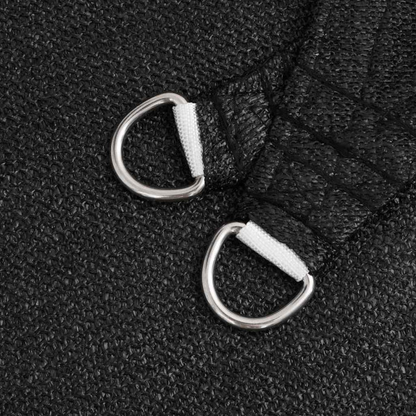 Para-sol estilo vela triangular 160 g/m² 3x4x4 m PEAD preto M 5