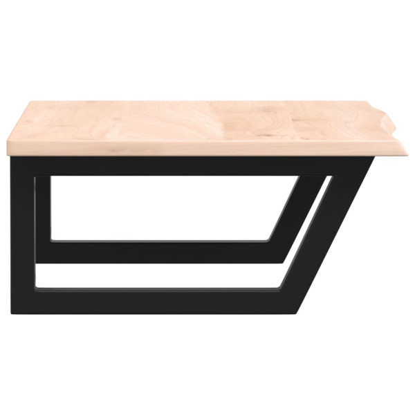 Prateleira de parede p/ lavatório aço/madeira carvalho maciça M 5