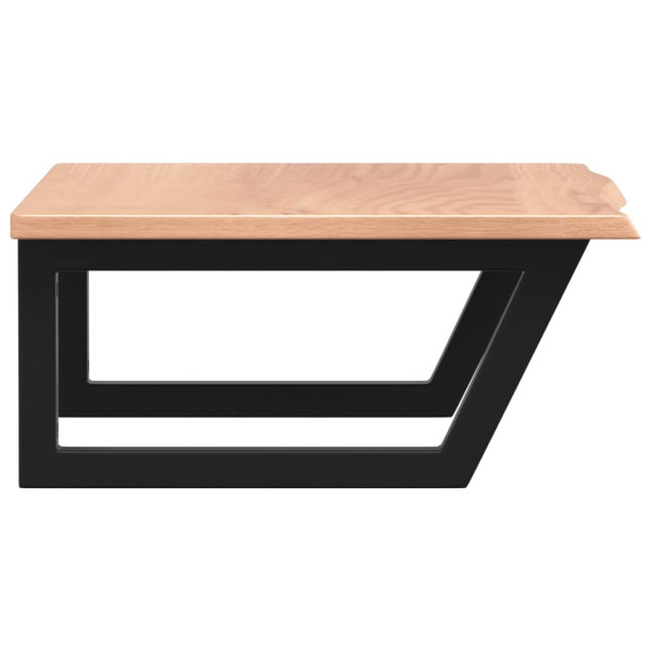 Prateleira de parede p/ lavatório aço/madeira carvalho maciça M 5