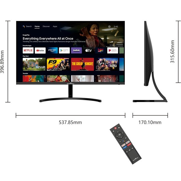 MONITOR LED 24" SMART TECH 238S01FVF ANDROID TV M 3
