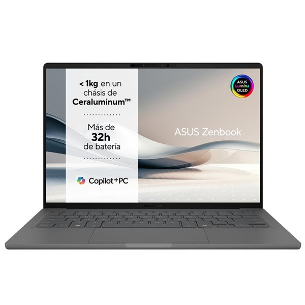 ASUS ZENBOOK A14 14" Qualcom Snapdragon X PLUS 32GB RAM 512GB UX3407QA-QD412W gris M 3