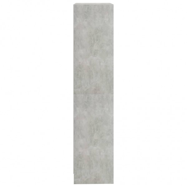 Estantería de 3 niveles contrachapada gris hormigón 60x24x109cm M 5